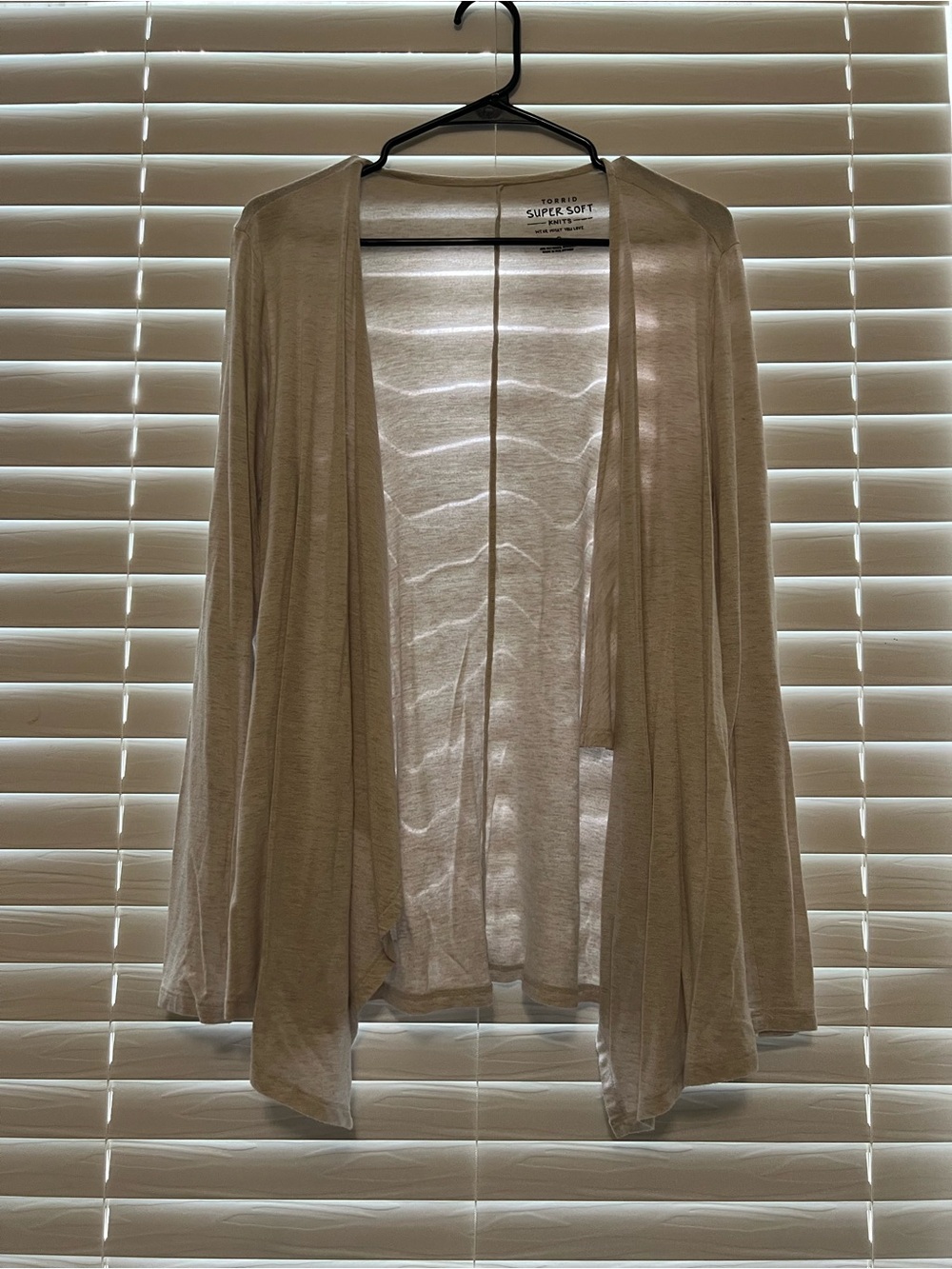 Torrid Super Soft Cream Open-Front Women's Cardigan